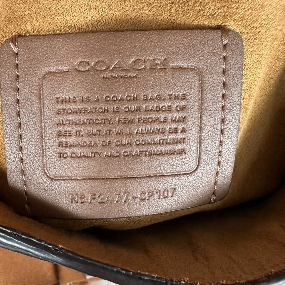 Coach Tan Leather Crossbody Bag - Picture 13 of 14
